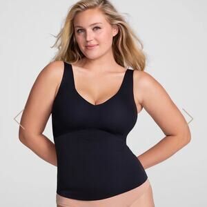 Honeylove LiftWear Tank Women's M | Black | Seamless Wireless Shapewear | NWT